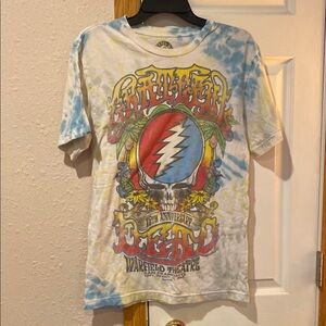 Grateful Dead Blue and Yellow Tie-Dye Kids T-Shirt